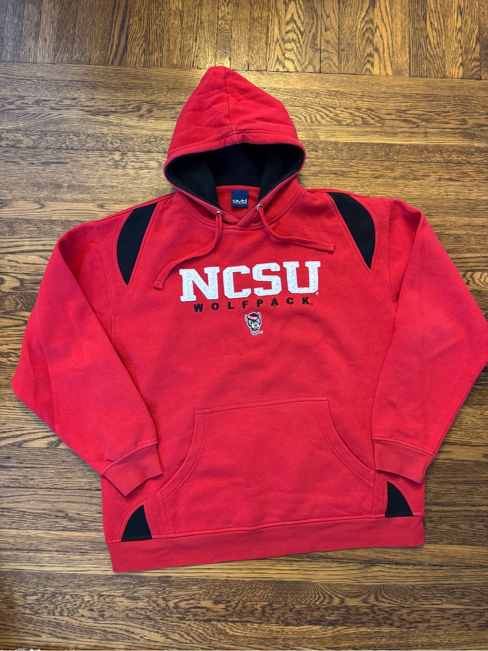 NORTH CAROLINA STATE UNIVERSITY (NCSU) Wolfpack Red Hooded Pullover Sweatshirt